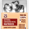 Sectional Contoured Metal Matrices -TOR VM - 1.0974: 50x Large τοιχώματα
