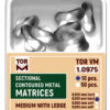 Sectional Contoured Metal Matrices -TOR VM - 1.095: 50x Medium τοιχώματα με υπό-ουλική επέκταση